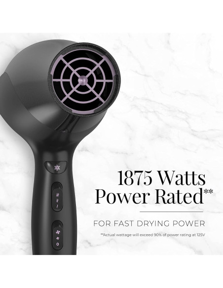 Secador de Pelo Remington D3193 Cerámico Iónico 1875W Negro