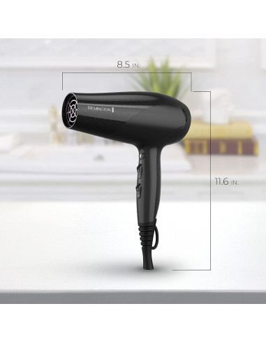 Secador de Pelo Remington D3193 Cerámico Iónico 1875W Negro
