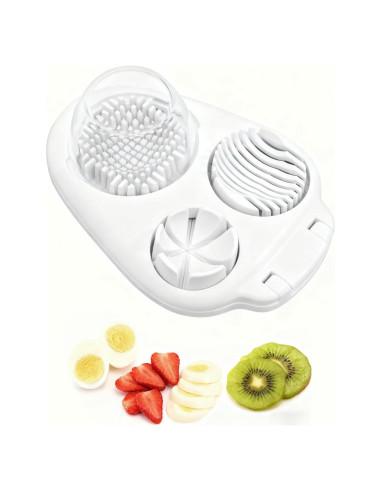 Cortador de Huevos 3 en 1 Solaceura - Acero Inoxidable, Multifuncional