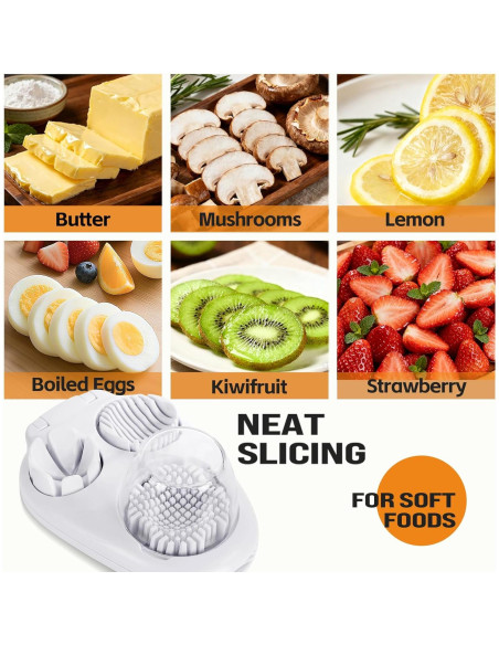 Cortador de Huevos 3 en 1 Solaceura - Acero Inoxidable, Multifuncional