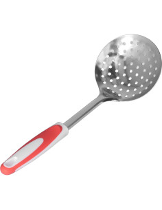 Cucharón Colador de Acero Inoxidable Antideslizante PINEAOOKERICE 2