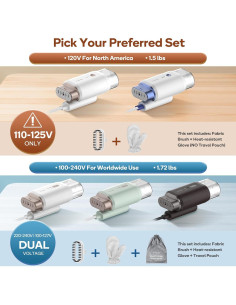 Vaporera de Viaje Newbealer 1200W Plegable 180ml 0.68kg 2