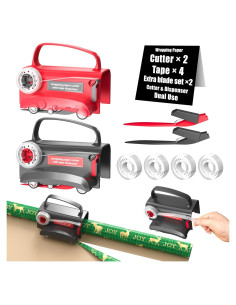 Cortador de Papel de Regalo con Dispensador de Cinta Wraprocut