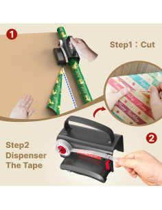 Cortador de Papel de Regalo con Dispensador de Cinta Wraprocut 2