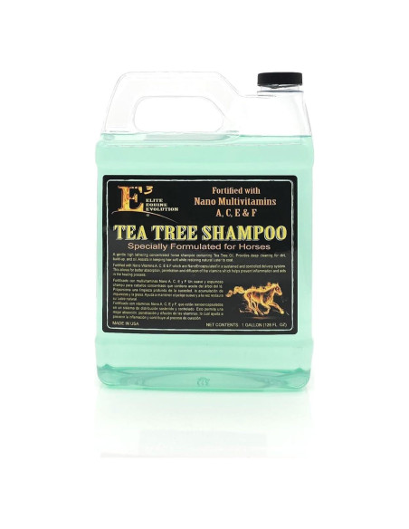 Champú E3 para Caballos con Aceite de Árbol de Té 3.78 L