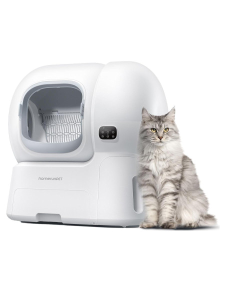 Caja de Arena Autolimpiante Homerunpet CS106 - 106L para Múltiples Gatos