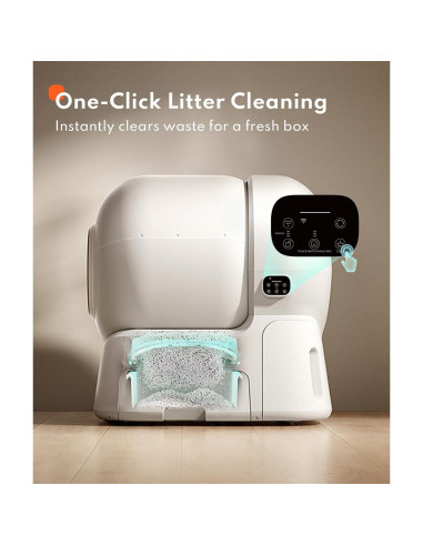 Caja de Arena Autolimpiante Homerunpet CS106 - 106L para Múltiples Gatos