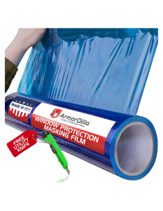 Film de Protección de Ventanas ArmorDillo 15.24 cm x 60.96 m Azul
