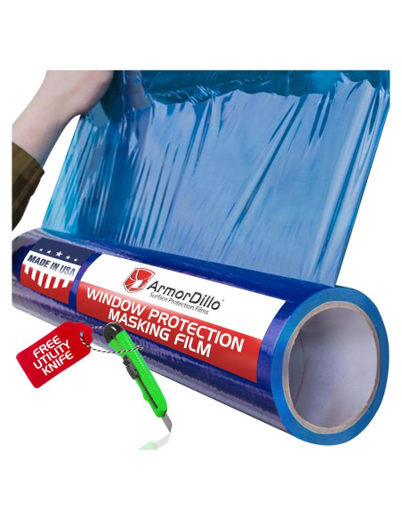 Film de Protección de Ventanas ArmorDillo 15.24 cm x 60.96 m Azul