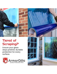 Film de Protección de Ventanas ArmorDillo 15.24 cm x 60.96 m Azul 2