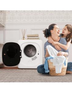 Secadora de Ropa Portátil COSTWAY 1.5 pies 800W Blanca 2