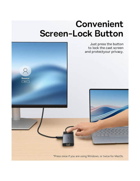Baseus Estación de Acoplamiento 10 en 1 USB-C 4K 120Hz