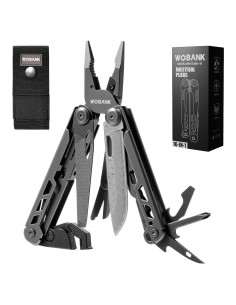 Multiherramienta 16-en-1 WOBANK de Acero Inoxidable para Camping