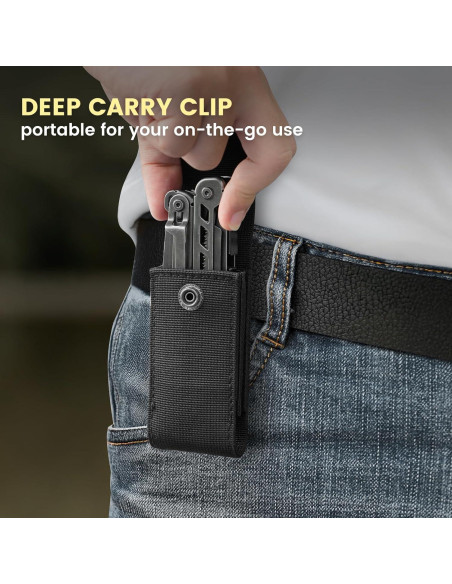 Multiherramienta 16-en-1 WOBANK de Acero Inoxidable para Camping