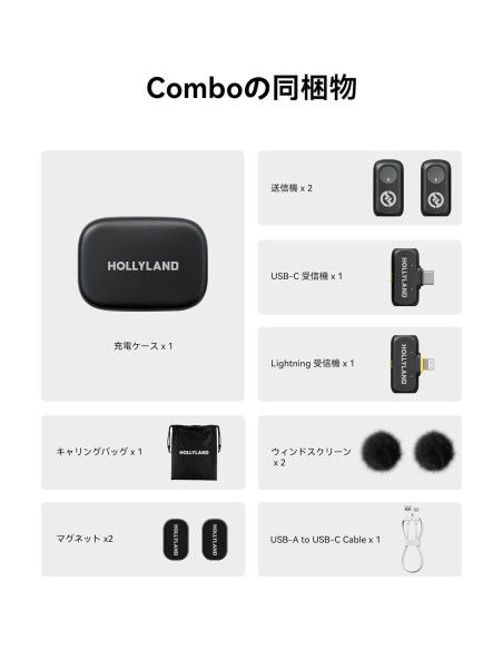 Micrófono Inalámbrico Hollyland Lark A1 con Estuche de Carga