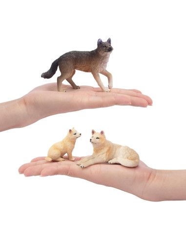Figuras de Lobo Toymany 8PCS Juguetes Educativos Realistas