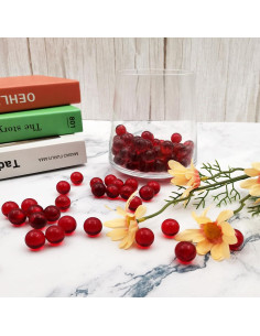 Canicas de Vidrio Zalaxt Rojas 120 Piezas 16mm 2