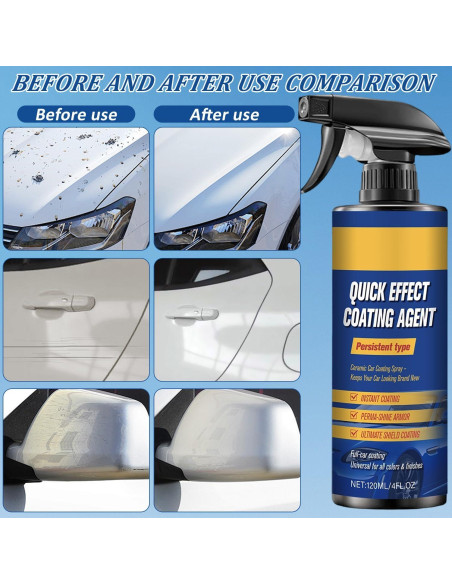 Spray Cerámico de Recubrimiento Rápido para Automóviles 113g