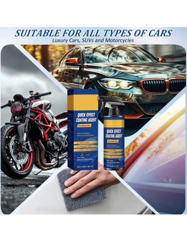 Spray Cerámico de Recubrimiento Rápido para Automóviles 113g