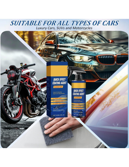 Spray Cerámico de Recubrimiento Rápido para Automóviles 113g