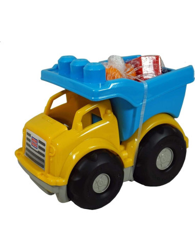 Set de 3 Vehículos Mega Bloks Primer Constructor - Autobús, Tractor y Camión