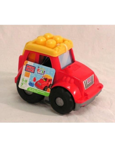 Set de 3 Vehículos Mega Bloks Primer Constructor - Autobús, Tractor y Camión