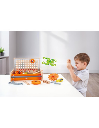 Caja de Herramientas Científicas Hape | Kit de 32 Experimentos