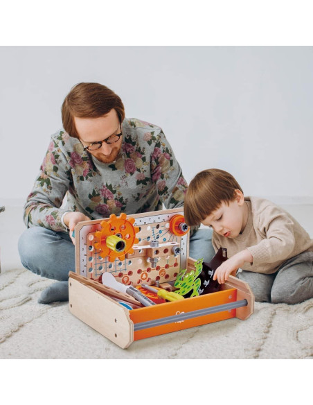 Caja de Herramientas Científicas Hape | Kit de 32 Experimentos