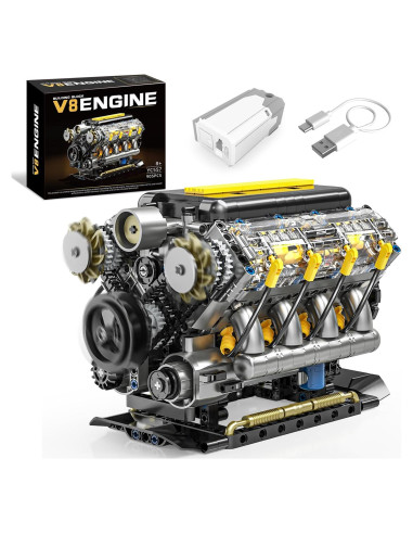 Kit de Construcción Motor V8 BseSparklion 905 Piezas STEM