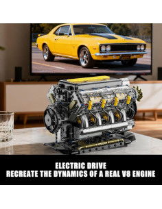 Kit de Construcción Motor V8 BseSparklion 905 Piezas STEM 2