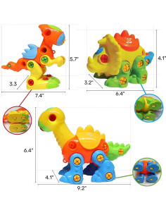 Set de Juguetes de Dinosaurios 106 pcs Valesan - STEM para Niños 2