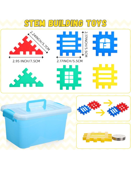 155 Piezas Bloques de Construcción Interconectables Sonwyoung