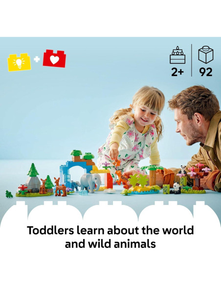 LEGO DUPLO Ciudad 3 en 1 Animales Salvajes 10446 - Juguete Educativo