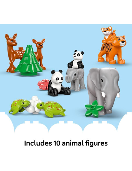 LEGO DUPLO Ciudad 3 en 1 Animales Salvajes 10446 - Juguete Educativo