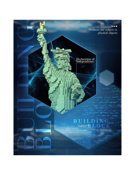 Set de Construcción Estatua de la Libertad dOvOb 2510 Piezas