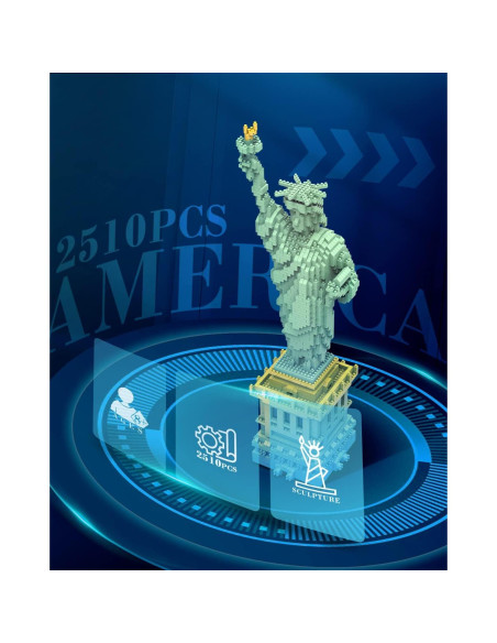 Set de Construcción Estatua de la Libertad dOvOb 2510 Piezas