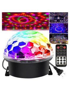 Esfera de Disco DJ Memzuoix L-T03 Luz Estroboscópica 17.78 cm
