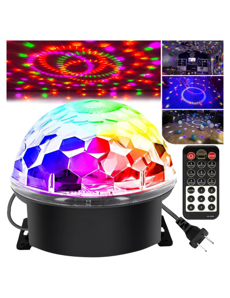 Esfera de Disco DJ Memzuoix L-T03 Luz Estroboscópica 17.78 cm