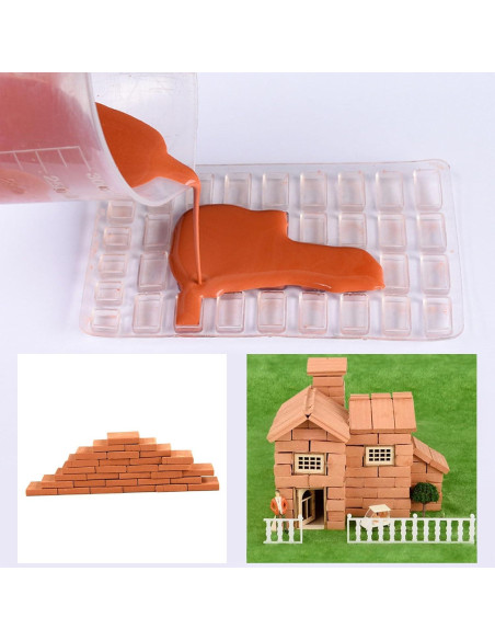 Kit de Ladrillos en Miniatura Woohome 19 Piezas para Manualidades
