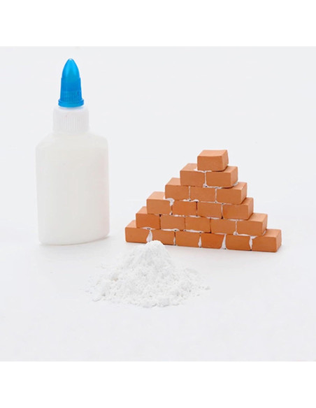 Kit de Ladrillos en Miniatura Woohome 19 Piezas para Manualidades