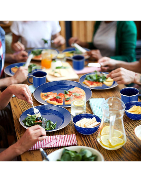 Juego de Utensilios de Camping Nuogo 24 Piezas Azul