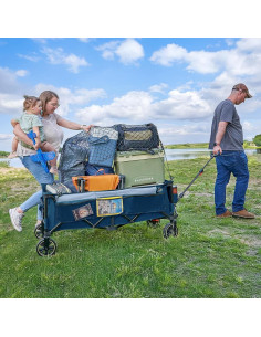Carro Plegable Timber Ridge 400L Azul - Capacidad 500LBS 2