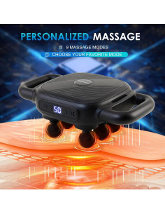 Pistola de Masaje APXPF 6 Cabezas 50 Intensidades Alivio Muscular 2