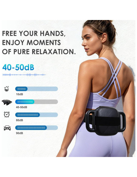 Pistola de Masaje APXPF 6 Cabezas 50 Intensidades Alivio Muscular