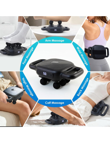 Pistola de Masaje APXPF 6 Cabezas 50 Intensidades Alivio Muscular