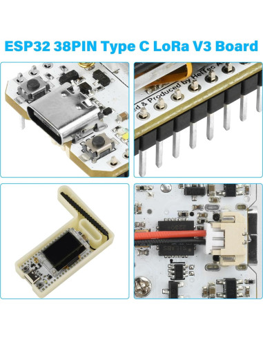 Módulo ESP32 LoRa Aideepen V3 con Pantalla OLED 0.96"