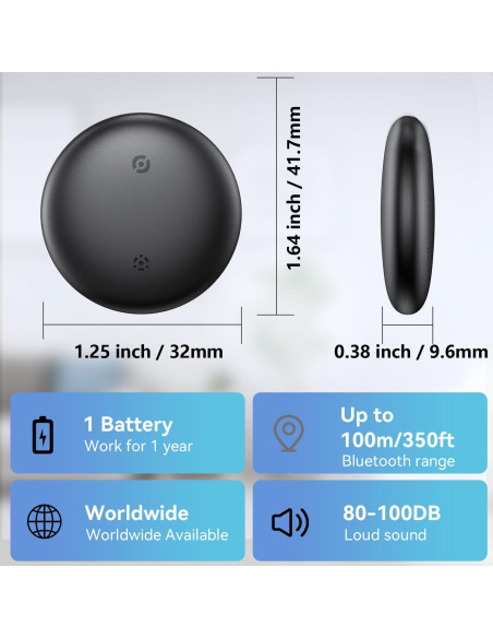 Etiquetas de Rastreo Bluetooth Delumu - Paquete de 4, Android