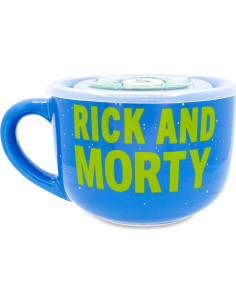 Taza de sopa cerámica Rick y Morty Silver Buffalo 0.71L 2