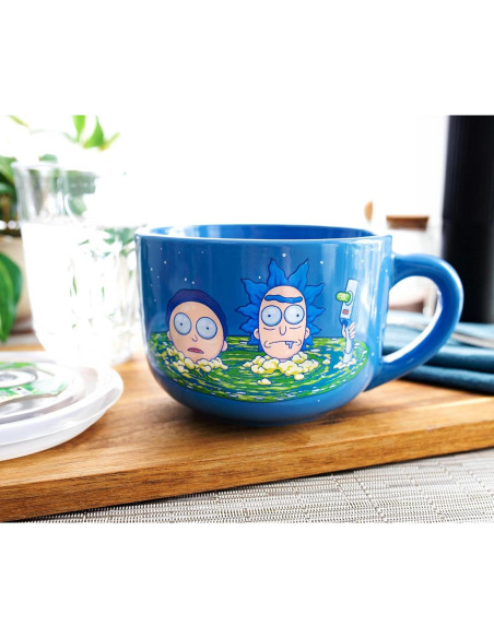Taza de sopa cerámica Rick y Morty Silver Buffalo 0.71L