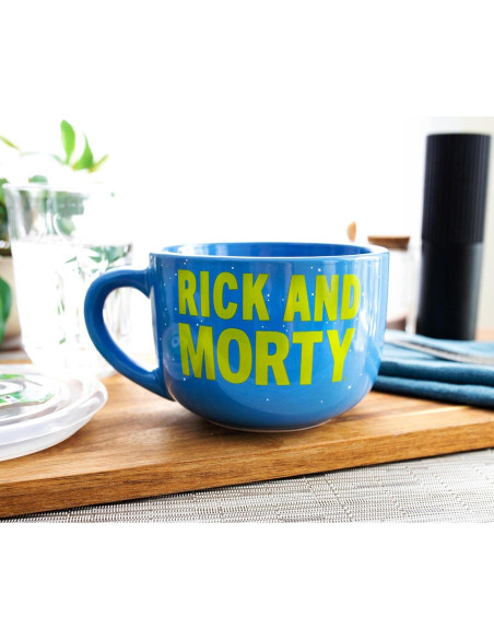 Taza de sopa cerámica Rick y Morty Silver Buffalo 0.71L